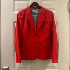 Tommy Hilfiger Bright Red Single-Breasted Blazer